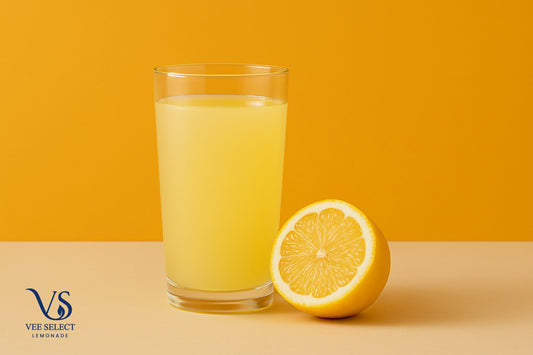 Vee Select Classic Lemonade | Premium Vanilla Bean Citrus Beverage